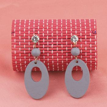 Handmade Stylish Wooden Light Weight Earrings For Girls And Women. 3