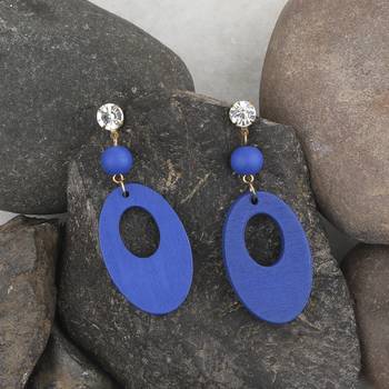Party Wear Natural Wooden Earring For Perfect And Different Look For Women 4