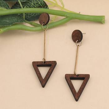 Party Wear Natural Wooden Earring For Perfect And Different Look For Women 2