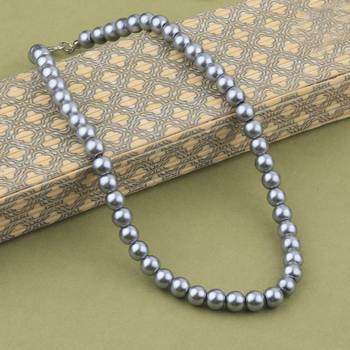 Grey Pearl Mala With Natural Pearl For Girls And Women 3