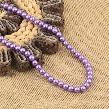 Purple Pearl Mala With Natural Pearl For Girls And Women 1