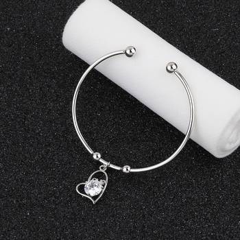 Delicated Adjustable Heart Shape Bracelet With Daimond For Women Girls 1