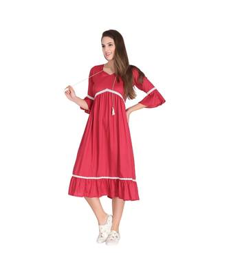 Stylish Rayon Lace Kurta Dress 2