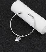 Party Wear Fancy Look Adjustable Bracelet With Diamond For Women Girls