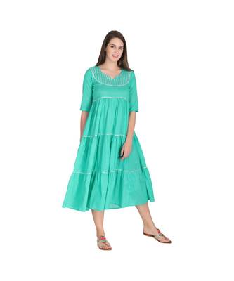 Elegant Long Kurti with Gota Patti Work 1