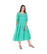 Elegant Long Kurti with Gota Patti Work