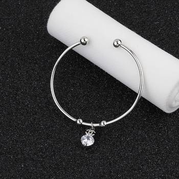 Charm Stylish Look Adjustable Bracelet With Diamond For Women Girls 1