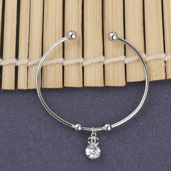 Charm Stylish Look Adjustable Bracelet With Diamond For Women Girls 2
