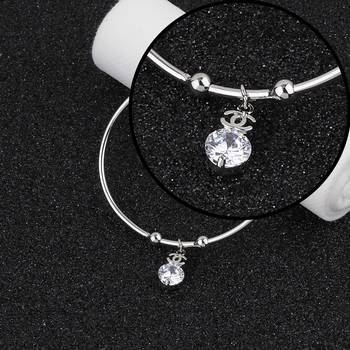 Charm Stylish Look Adjustable Bracelet With Diamond For Women Girls 4