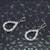 Silver Plated Stylish Party Wear Diamond Stud Earring For Women Girl