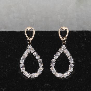 Rose Gold Antique Diamond Stud Earring For Women Girl 1