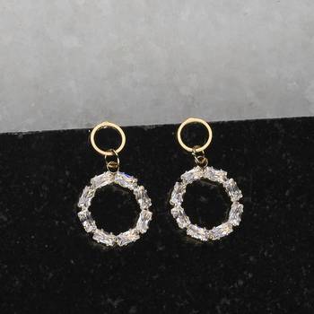 Gold Plated Charm Party Wear Stud Earring For Women Girl 1