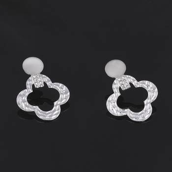 Silver Plated Charm Party Wear Drop Earring For Women Girl 3