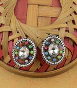 Party Wear Multi Colour Stud Earring For Women Girl