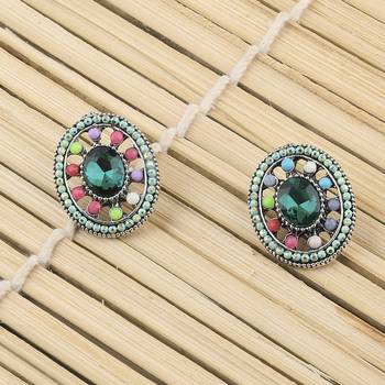 Stylish Party Wear Multi Colour Stud Earring For Women Girl 4