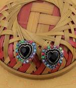 Stylish Heart Shape Diamond Stud Earring For Women Girl