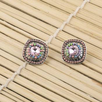 Fancy Party Wear Multi Colour Stud Earring For Women Girl 4