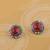 Charm Fancy Party Wear Multi Colour Stud Diamond Earring For Women Girl