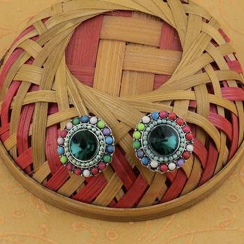 Fancy Party Wear Multi Colour Stud Diamond Earring For Women Girl 1