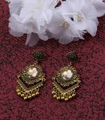 Atrractive Delicated Patry Wear Golden Dangle Earring For Women Girl