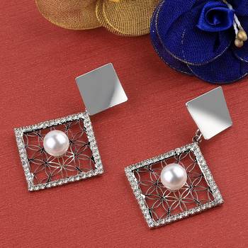 Party Wear Silver Plated Different Look Earring For Women Girl 2