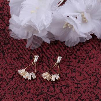 Gold Plated Charm Stylish Stud Earring For Women Girl 1
