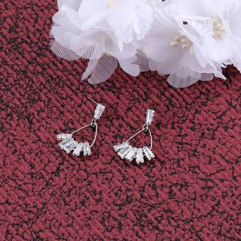 Silver Plated Party Wear Stylish Stud Earring For Women Girl 1