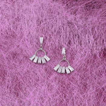 Silver Plated Delicated Stylish Stud Earring For Women Girl 3