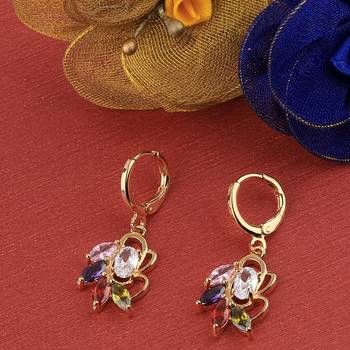 Gold Plated Charm Stylish Bali Earring For Women Girl 2