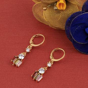 Gold Plated Party Wear Bali Earring For Women Girl 2