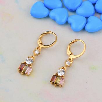 Gold Plated Party Wear Bali Earring For Women Girl 4