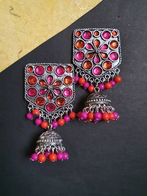 Pink earrings 1