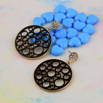 Gold Plated Stylish Fancy Look Earring For Women Girl 4