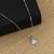 Silver Plated Party Wear Charm Chain Solitaire Diamond Pendant For Women