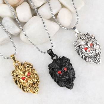 Silver Plated Stylist Chain With Lion Design Combo Chain pendant For Man Boys-3Piece 2