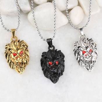 Silver Plated Stylist Chain With Lion Design Combo Chain pendant For Man Boys-3Piece 3