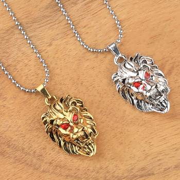 Silver Plated Stylist Chain With Lion Design Combo Chain Pendant For Man Boys-2Piece 1