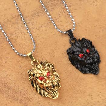 Silver Plated Stylist Chain With Lion Design Combo Chain Pendant For Man Boys-2Piece 1