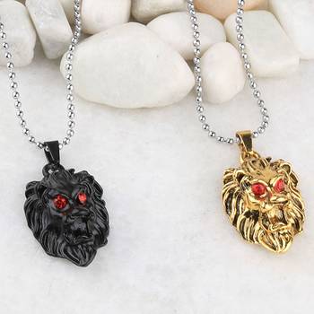 Silver Plated Stylist Chain With Lion Design Combo Chain Pendant For Man Boys-2Piece 2