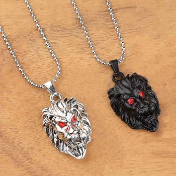 Silver Plated Stylist Chain With Lion Design Combo Chain Pendant For Man Boys-2Piece 1