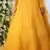 Mustard Thread Embroidered With Stone Pasting Net Semi Stitched Lehenga Choli With Dupatta