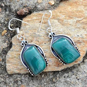 Green Agate Earrings 3