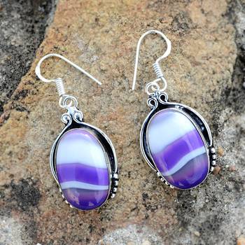 Multicolor Agate Earrings 2