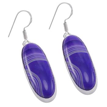 Purple Agate Earrings 1