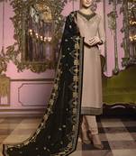 Chiku embroidered silk salwar