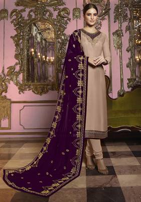 Chiku embroidered silk salwar 1