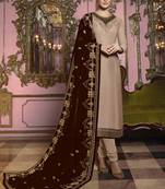 Chiku embroidered silk salwar