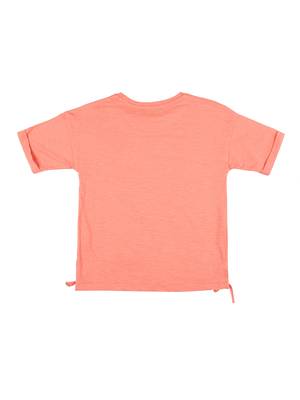 Red Printed Cotton Kids Tops 2