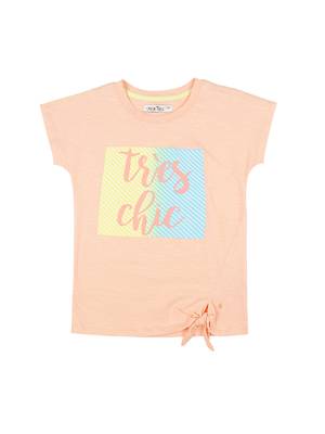 Blue Printed Blended Cotton Kids Tops 1