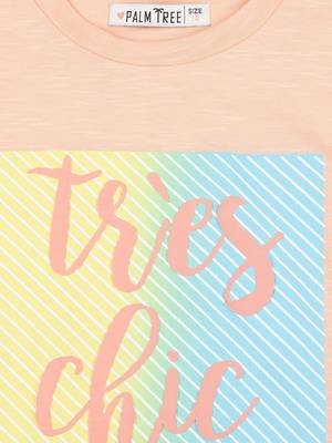Blue Printed Blended Cotton Kids Tops 3